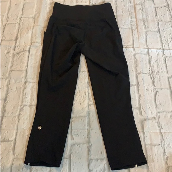 Lululemon black cropped leggings sz 4 - Picture 5 of 9